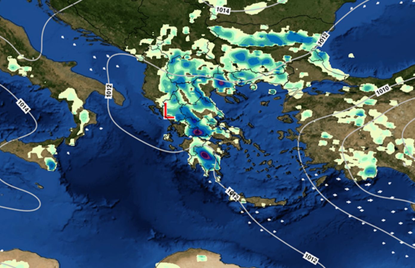 Βροχές και καταιγίδες από το μεσημέρι στην Αττική – Οι χάρτες της δεύτερης ημέρας κακοκαιρίας στη χώρα