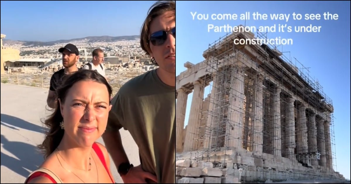 «Ήρθαμε να δούμε τον Παρθενώνα και ακόμα είναι οικοδομή» λέει απογοητευμένο ζευγάρι Βρετανοί τουρίστες