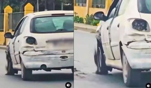 Video: Αυτοκίνητο... ερείπιο προκαλεί πανικό στην Κρήτη