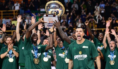 Η απονομή του 22ου Κυπέλλου μπάσκετ στον Παναθηναϊκό, δείτε βίντεο, φωτογραφίες 