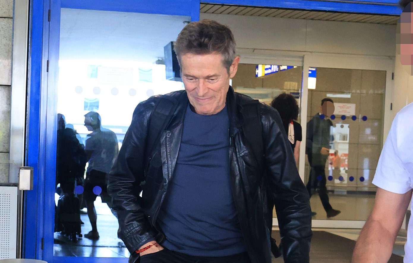 Ελ. Βενιζέλος.Άφιξη Willem Dafoe
