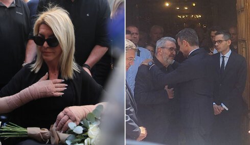 Συγκίνηση στο τελευταίο αντίο στη Βάγια Νέστορα: Το «ευχαριστώ» της κόρης της Αφροδίτης και η φορτισμένη αγκαλιά του Μητσοτάκη με τον σύζυγό της