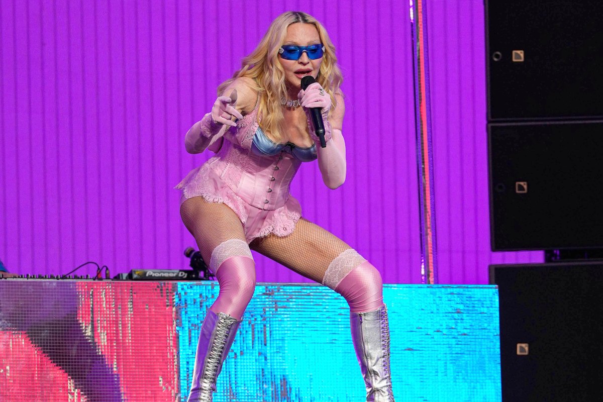 6/4/26 Madonna performing in concert on June 4, 2026 at the TSX Stage in Times Square, Manhattan, New York City. (NYC)