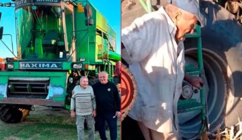 Δούλευε από τα 12 και στα 97 έκανε την τελευταία του σοδειά: «Το καλοκαίρι κοιμόμαστε κάτω από τις θεριζοαλωνιστικές μηχανές»