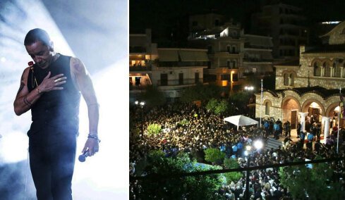 Ο Γιώργος Μαζωνάκης επέστρεψε στην «παλιά του γειτονιά»: Συγκίνηση και τραγούδια στη λαϊκή αγρυπνία για τον τραγουδιστή στη Νίκαια, βίντεο και φωτογραφίες